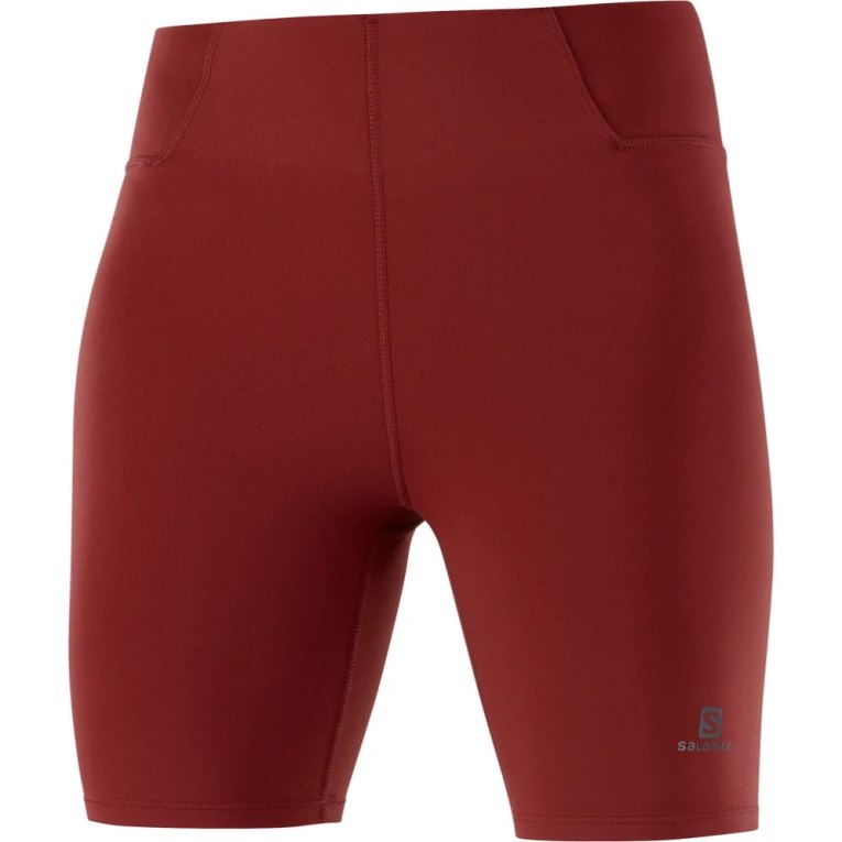 Calça Legging Salomon Cross Multi 7'' Curta Feminino Vermelhas | PT O38974